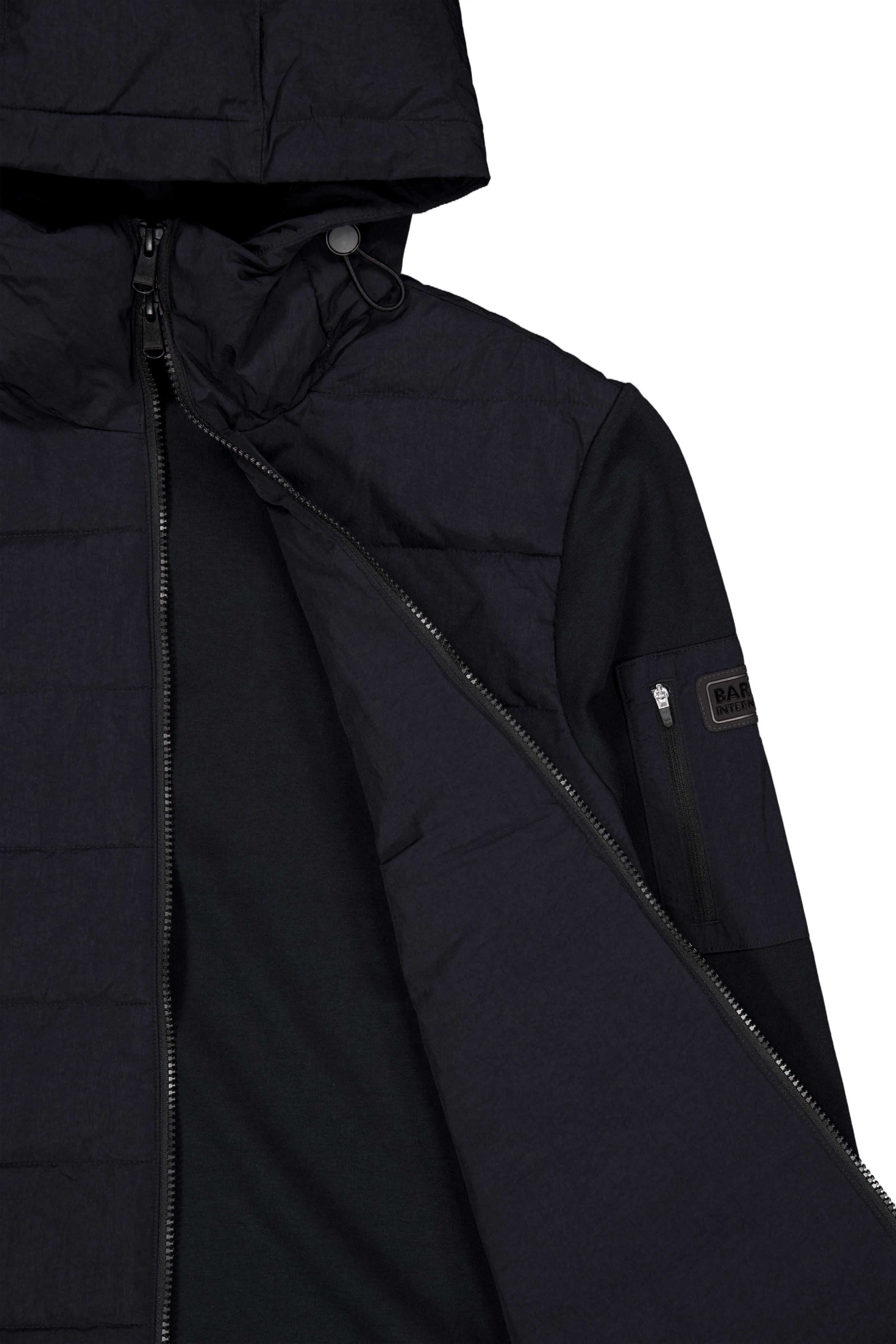 B.intl Stanley Hooded Quilted  Black - Bild 4