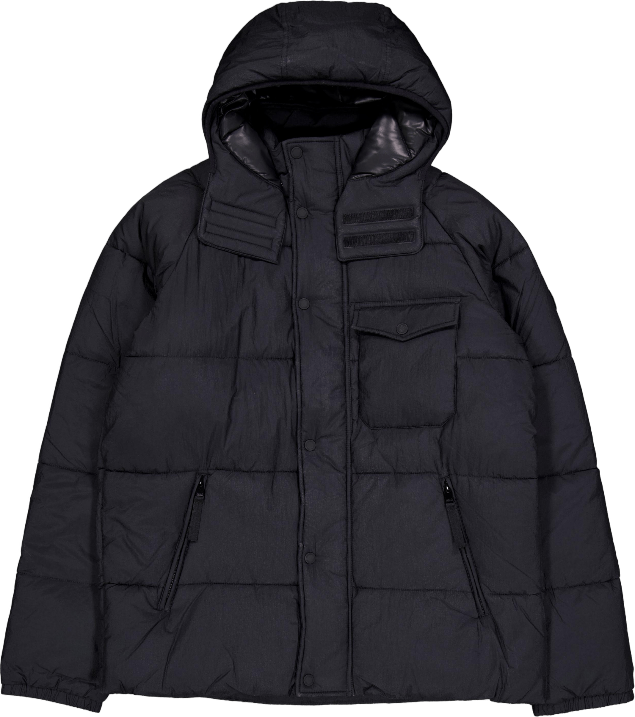 B.intl Haze Puffer Jacket Black, Male, Odevy, bundy, Čierna, S