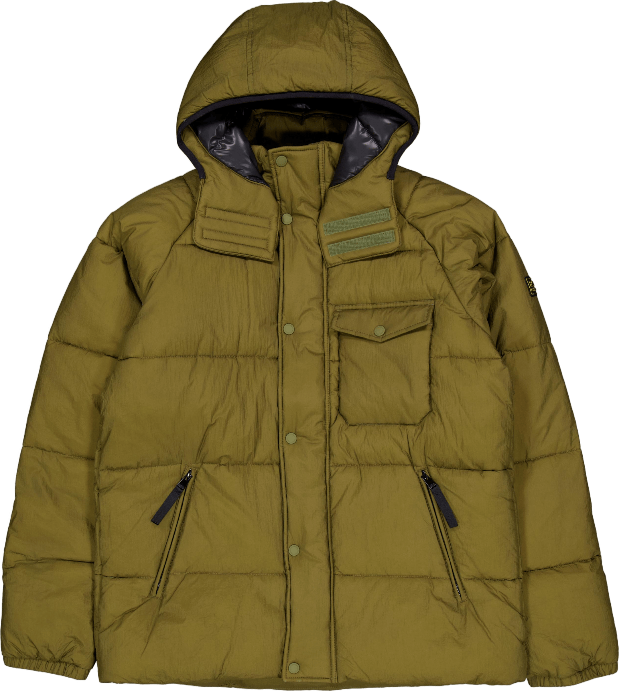 B.intl Haze Puffer Jacket Military Olive, Male, Odevy, bundy, Zelená, XL