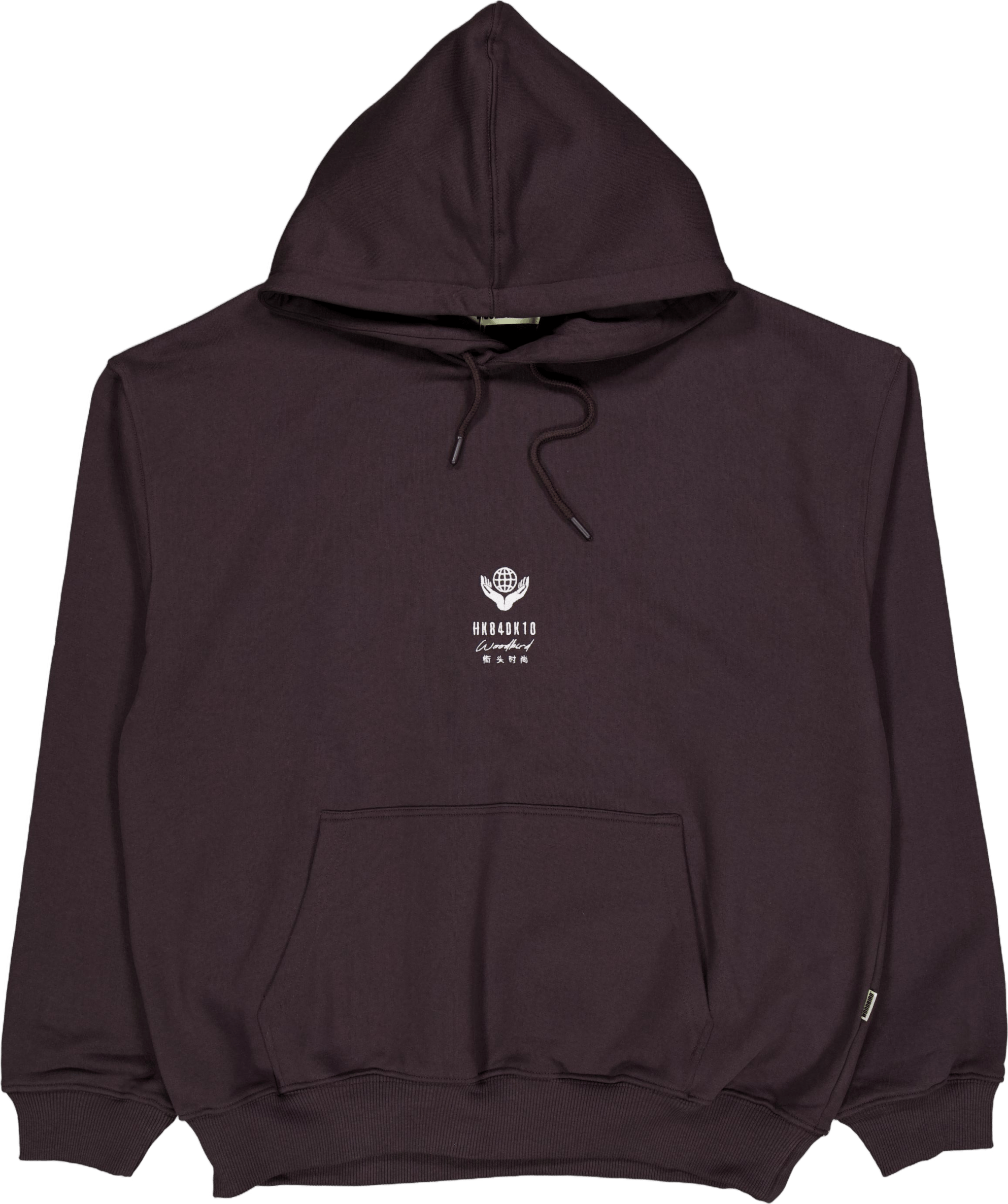 Wbpope Globe Hoodie Chocolate Brown
