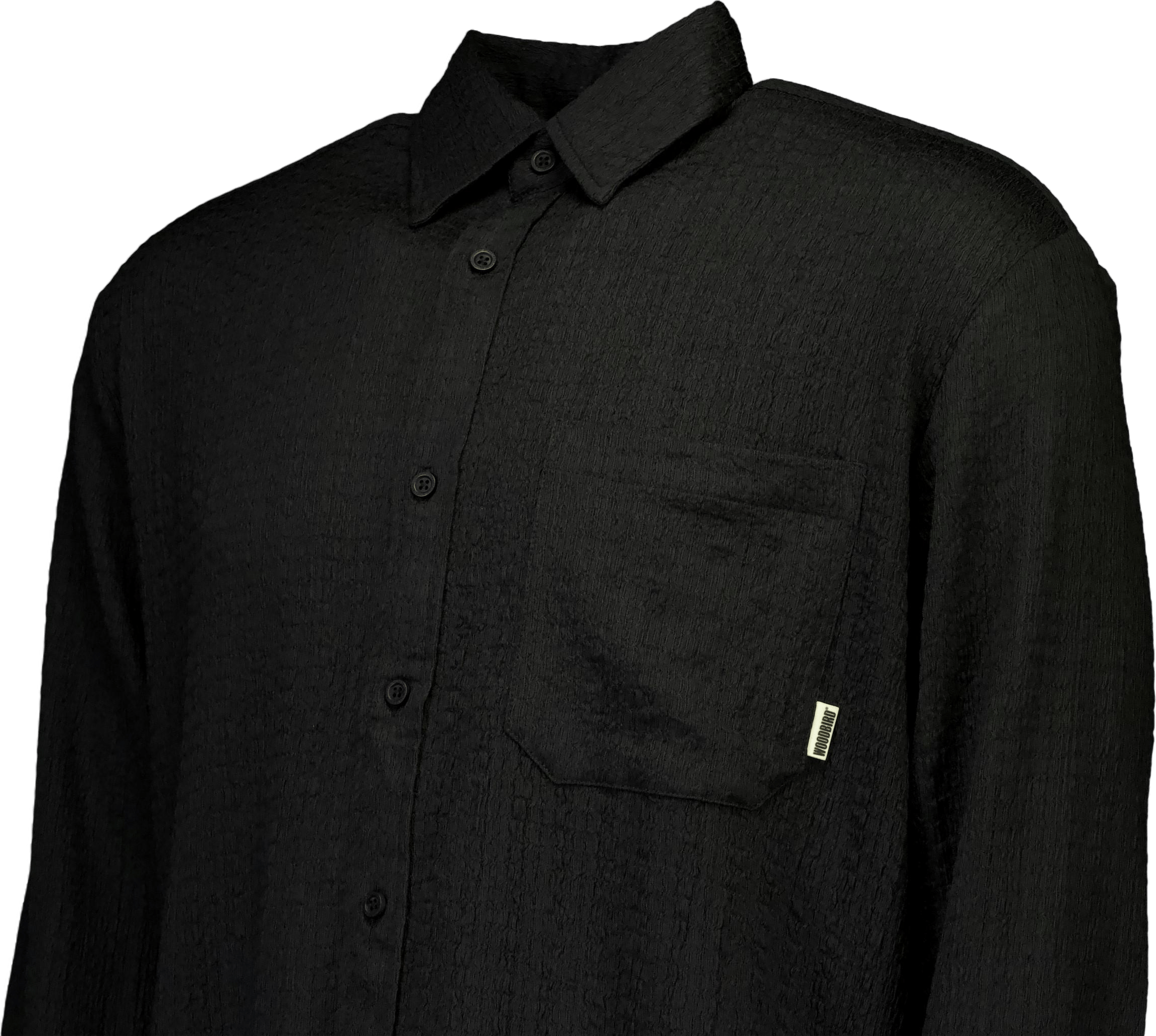 Wbyuzo Struck Shirt Black - Bild 5