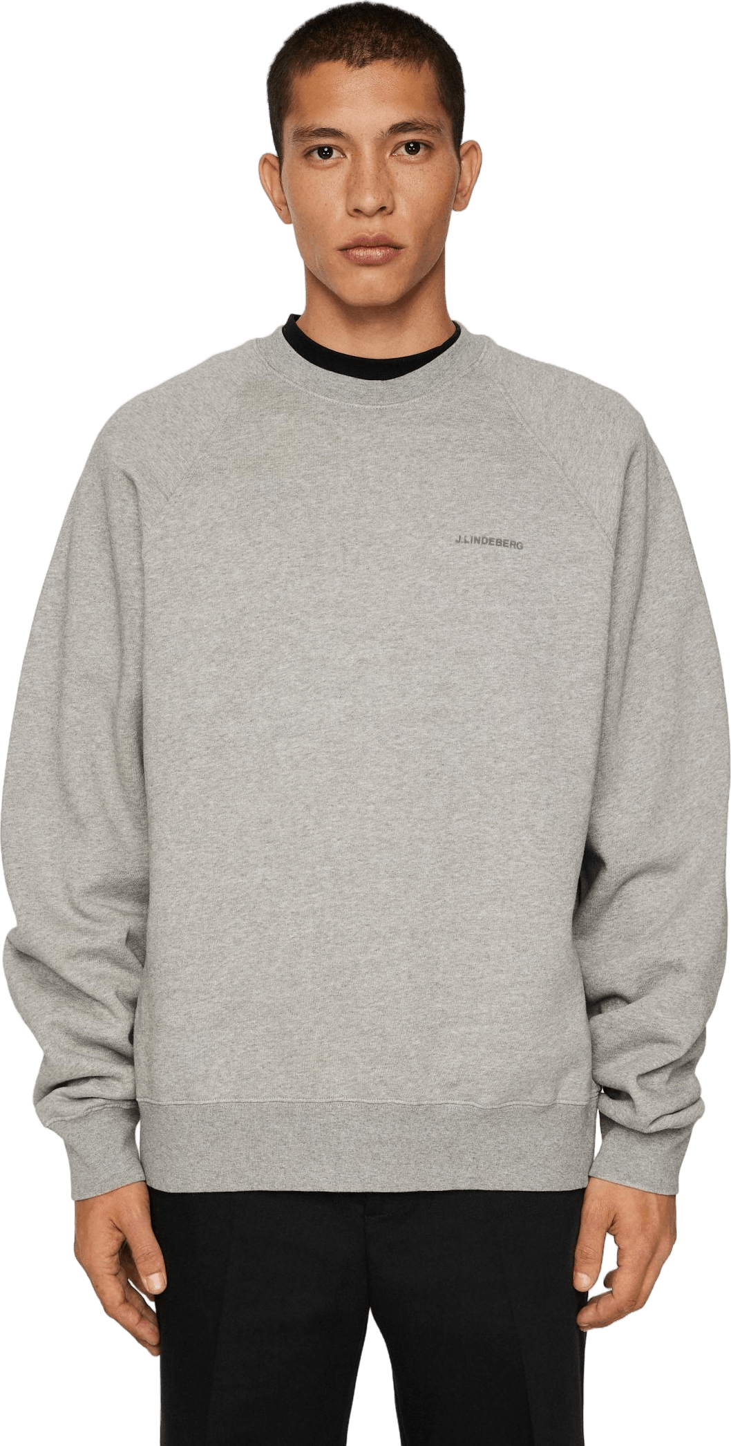 Callan Crew Neck Light Grey Melange, Male, Vaatteet, hupparit ja neulepaidat, Harmaa, M