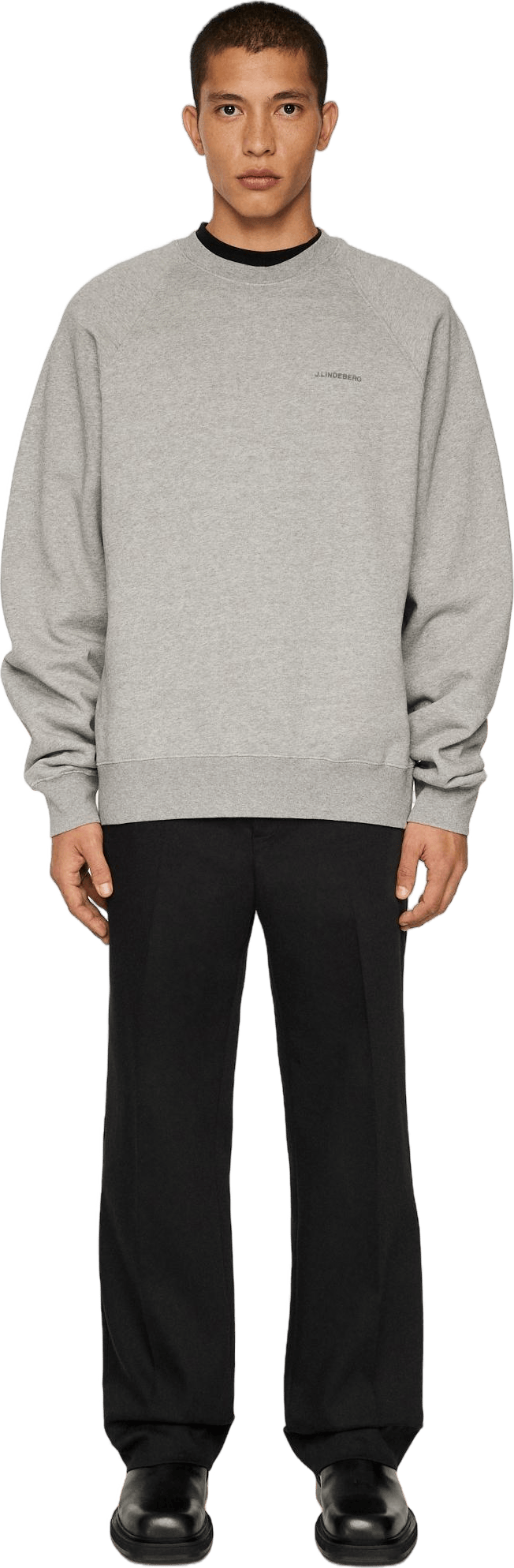 Callan Crew Neck Light Grey Melange - Bild 2