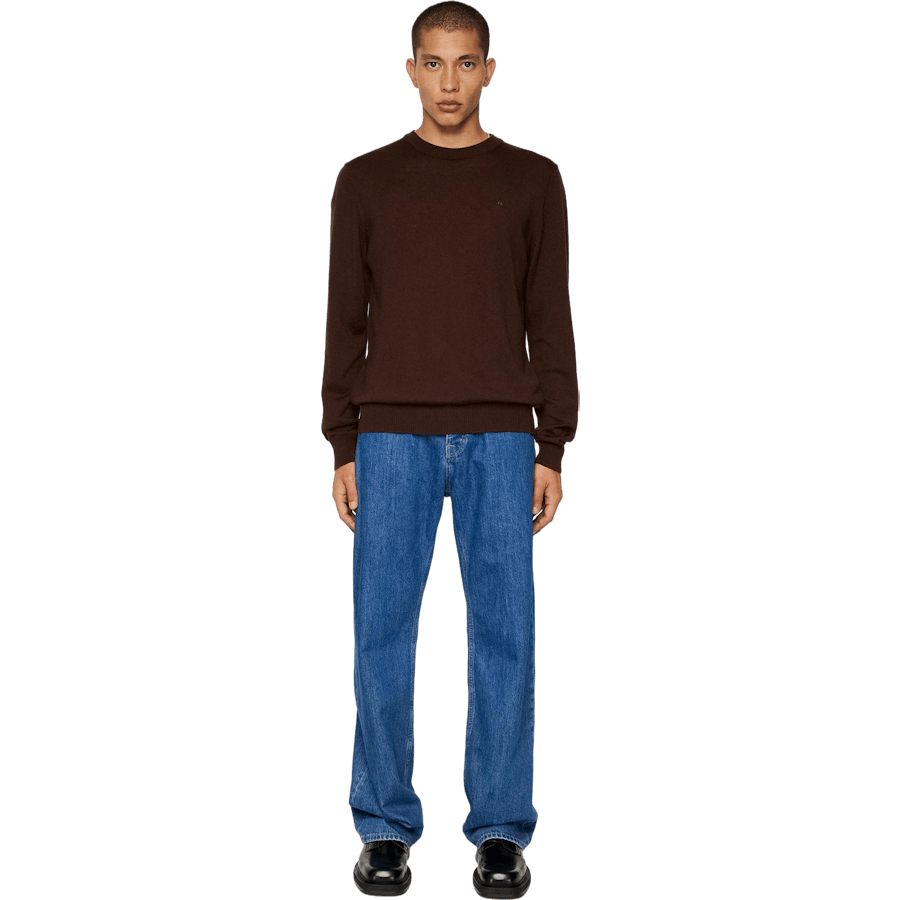 Keane Merino Crew Neck Sweater Bitter Chocolate - Bild 2