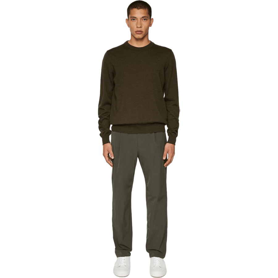 Keane Merino Crew Neck Sweater Forest Green - Bild 2