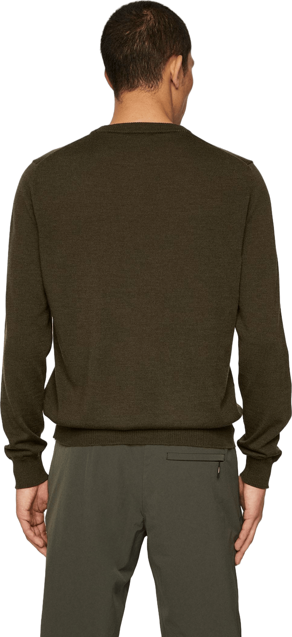 Keane Merino Crew Neck Sweater Forest Green - Bild 3