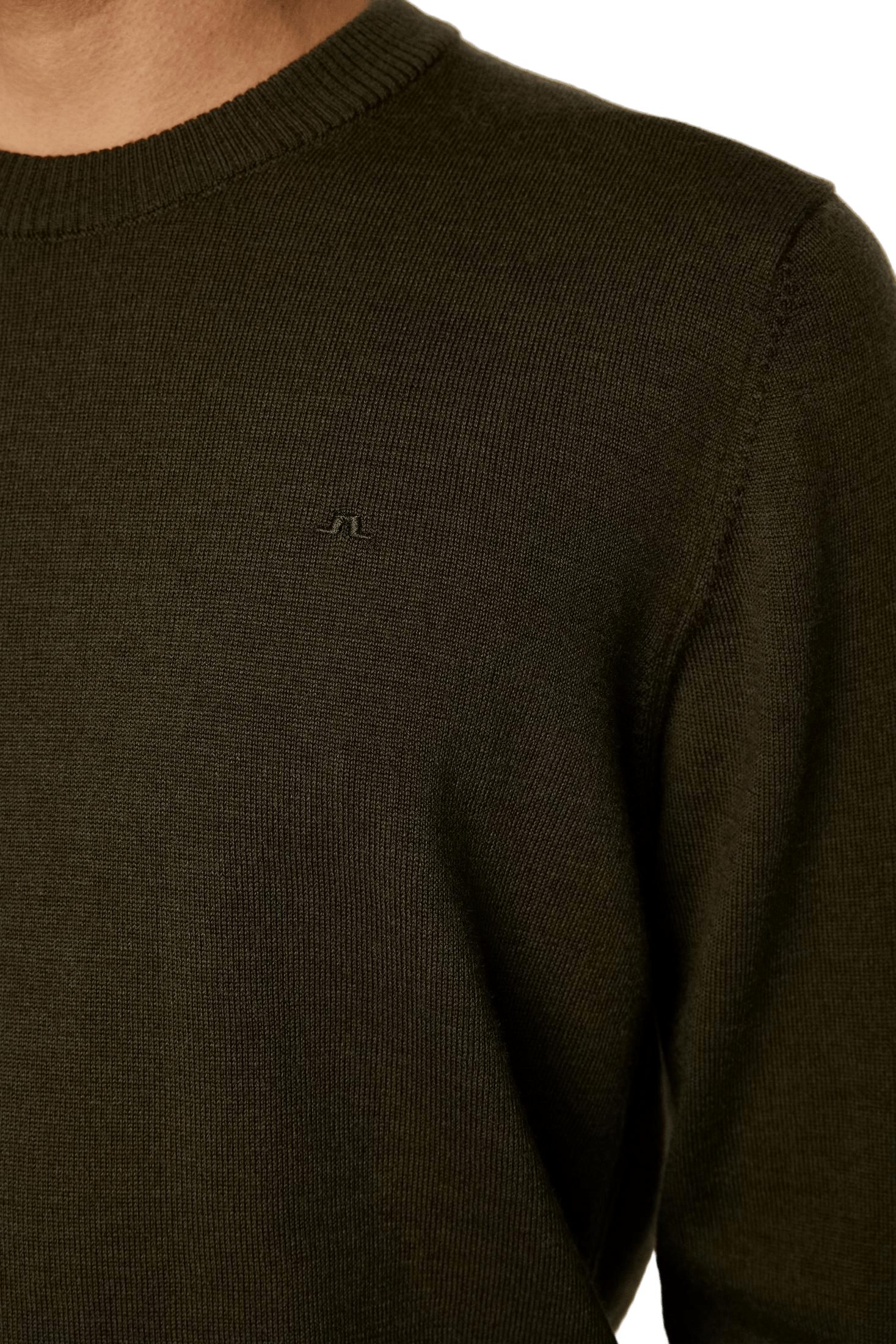 Keane Merino Crew Neck Sweater Forest Green - Bild 4