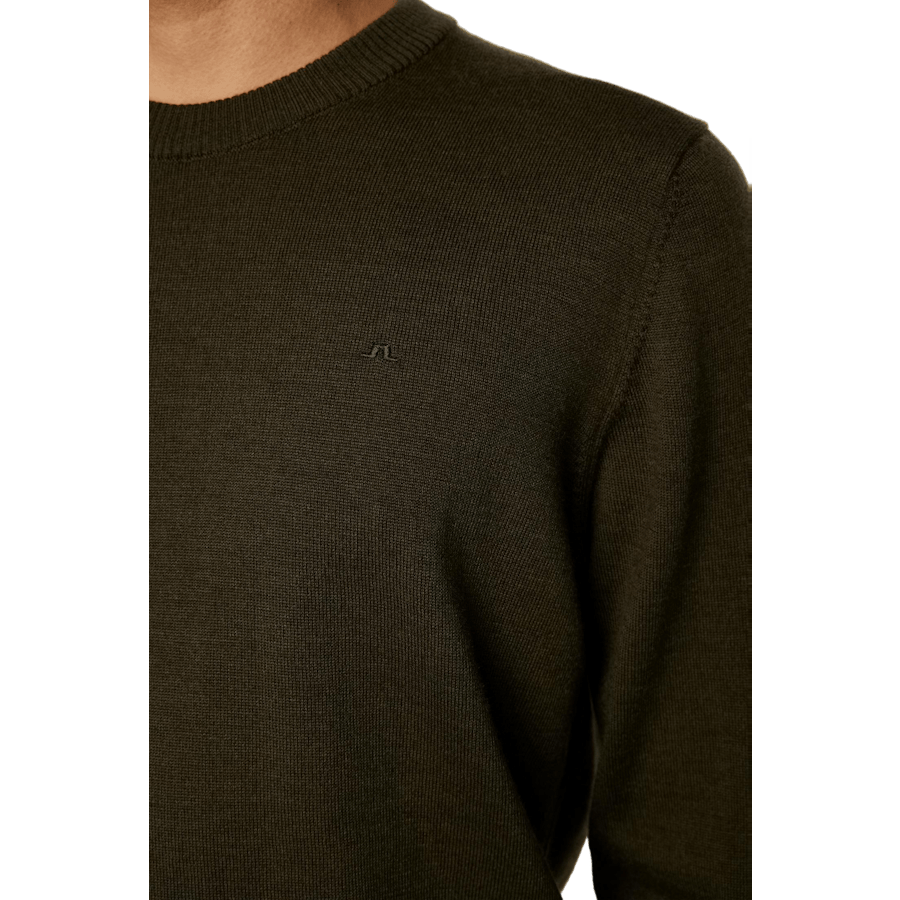 Keane Merino Crew Neck Sweater Forest Green - Bild 4