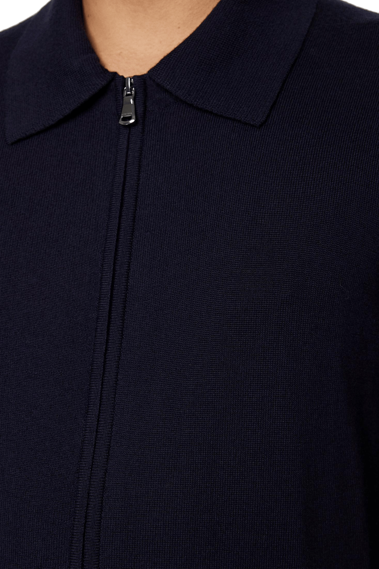 Kaleb Merino Zip Cardigan Jl Navy - Bild 4