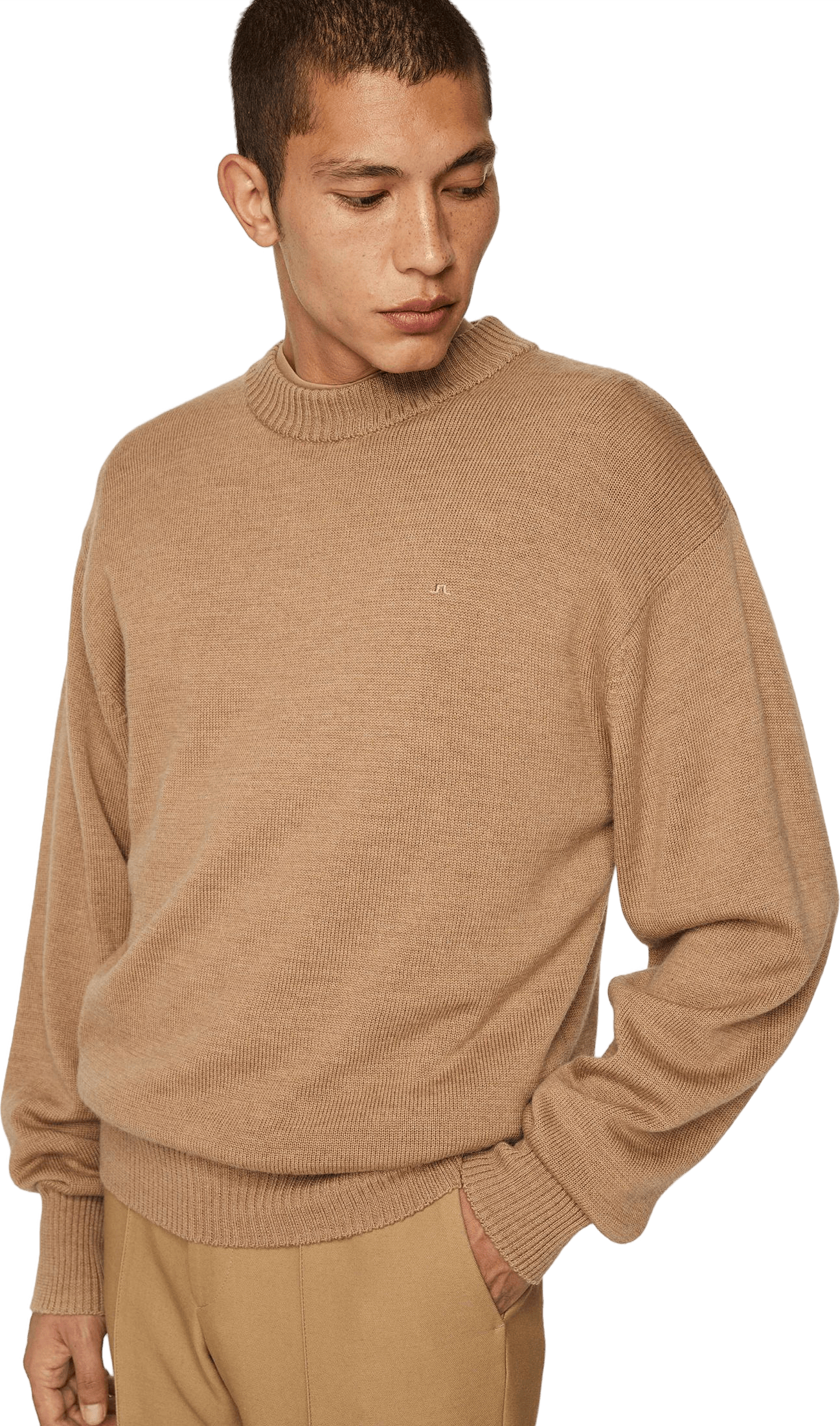 Kino Merino Crew Tiger Brown Melange