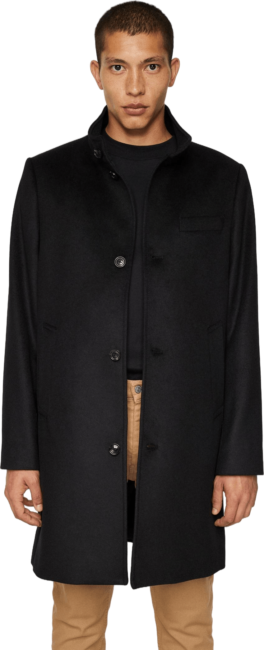 Jesse Melton Cashmere Coat Black - Bild 2