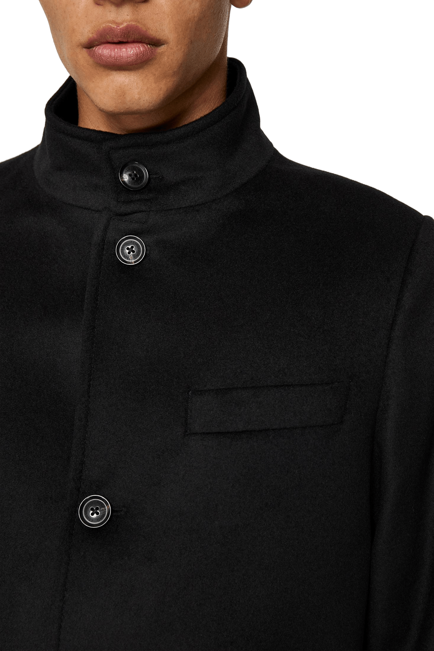 Jesse Melton Cashmere Coat Black - Bild 5