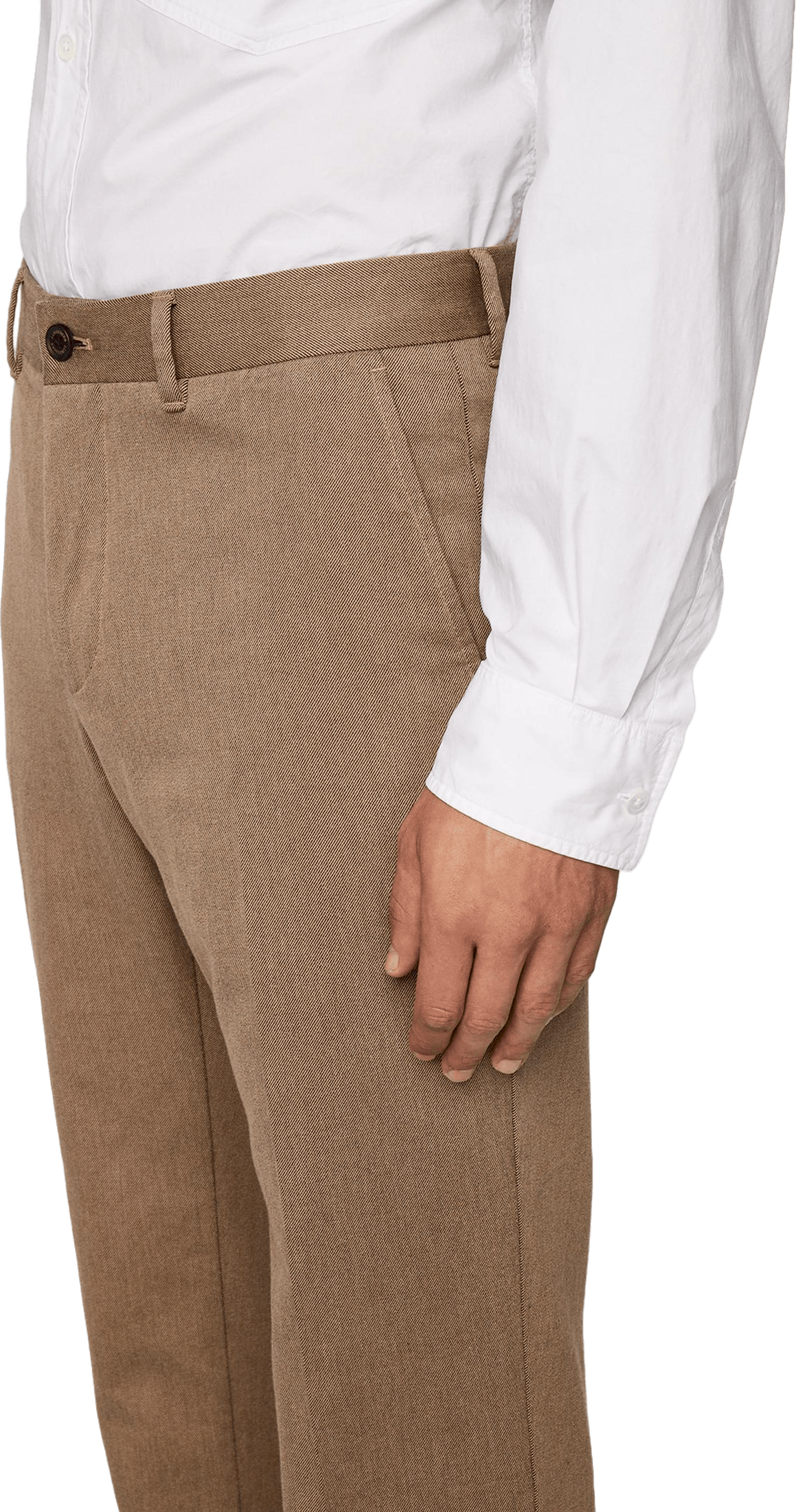 Lois C Flannel Twill Pants Tiger Brown - Bild 4