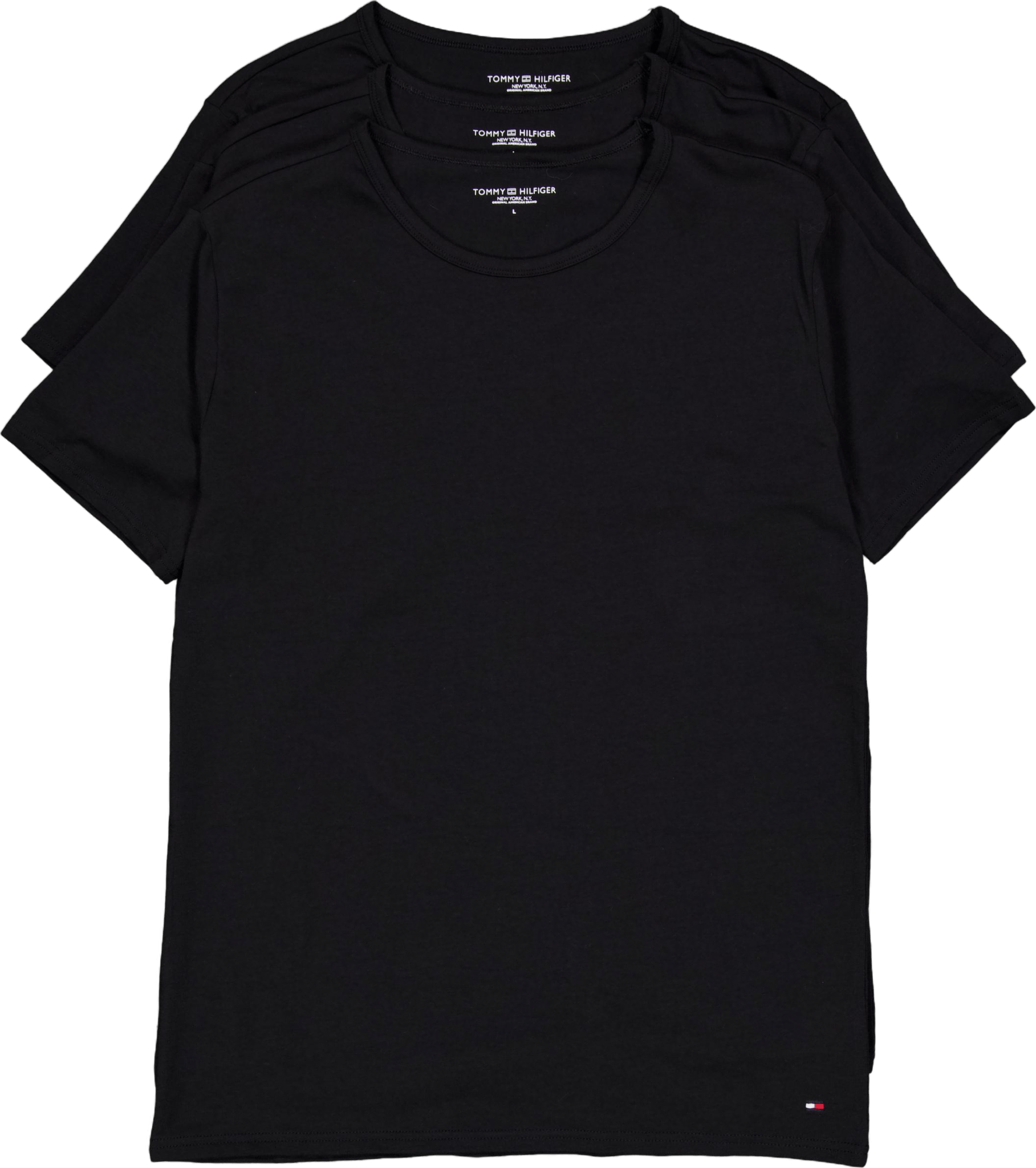 Stretch Cn Tee Ss 3pack Black/black/black