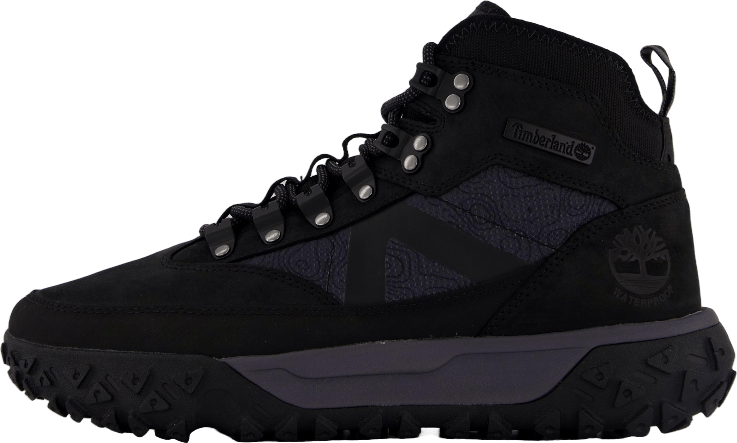 Mid Lace Up Waterproof Hiking  Jet Black, Male, Topánky, Členkové topánky, Čierna, EU 43,5