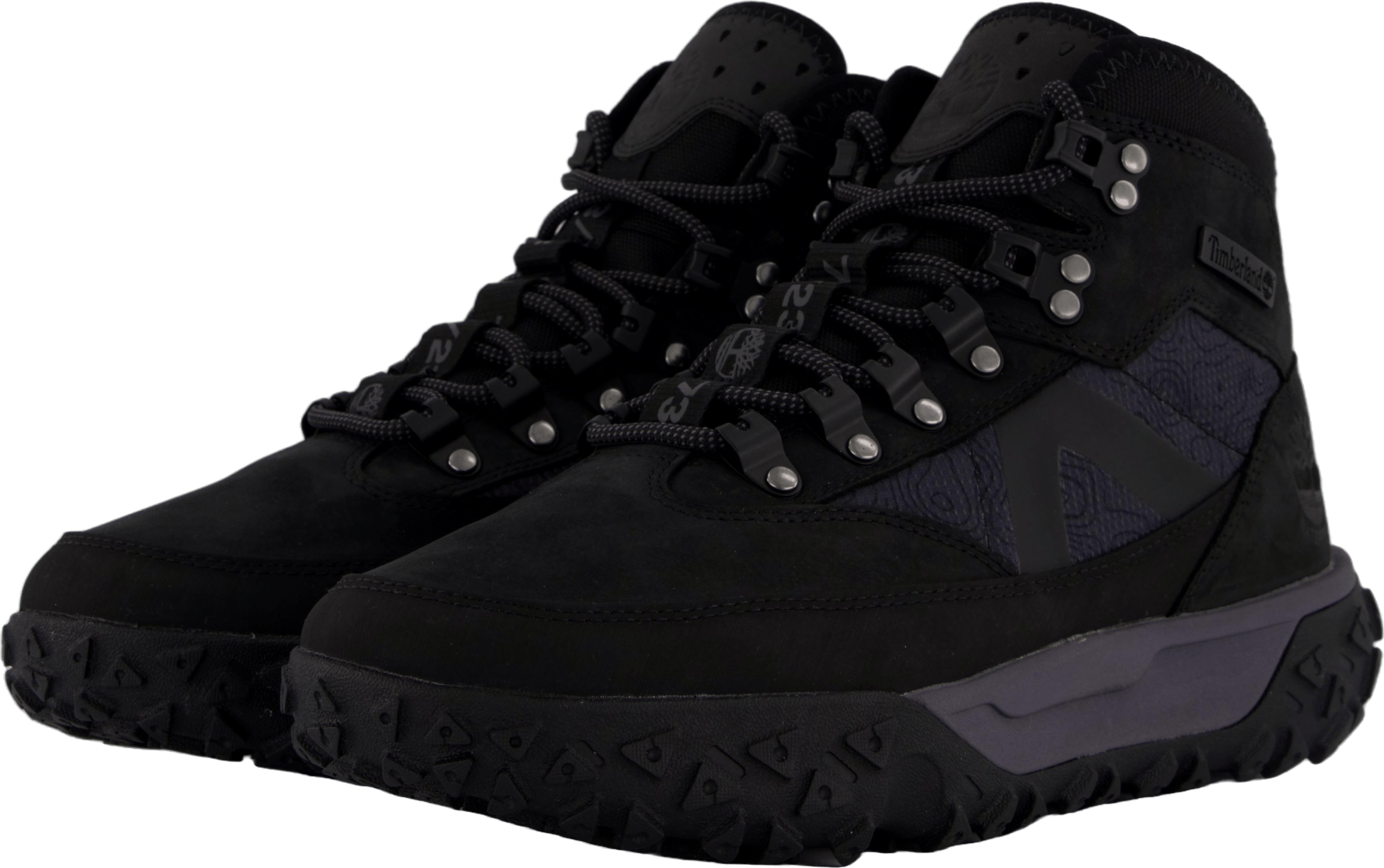 Mid Lace Up Waterproof Hiking  Jet Black - Bild 2