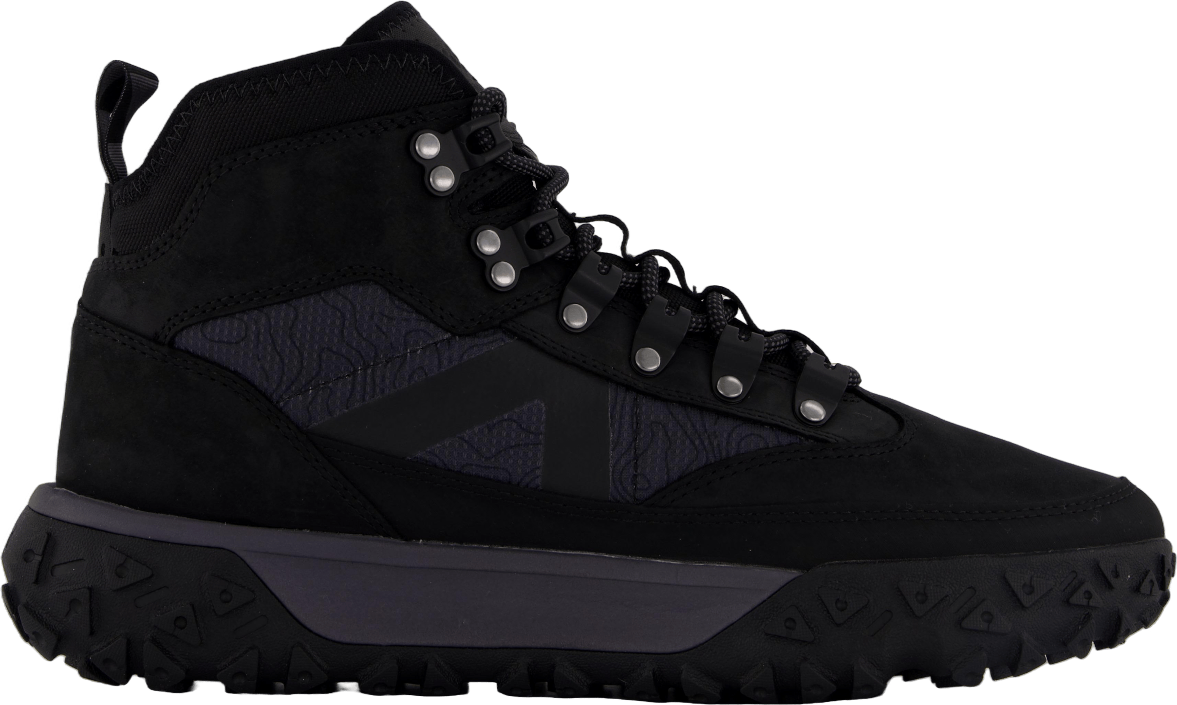 Mid Lace Up Waterproof Hiking  Jet Black - Bild 3