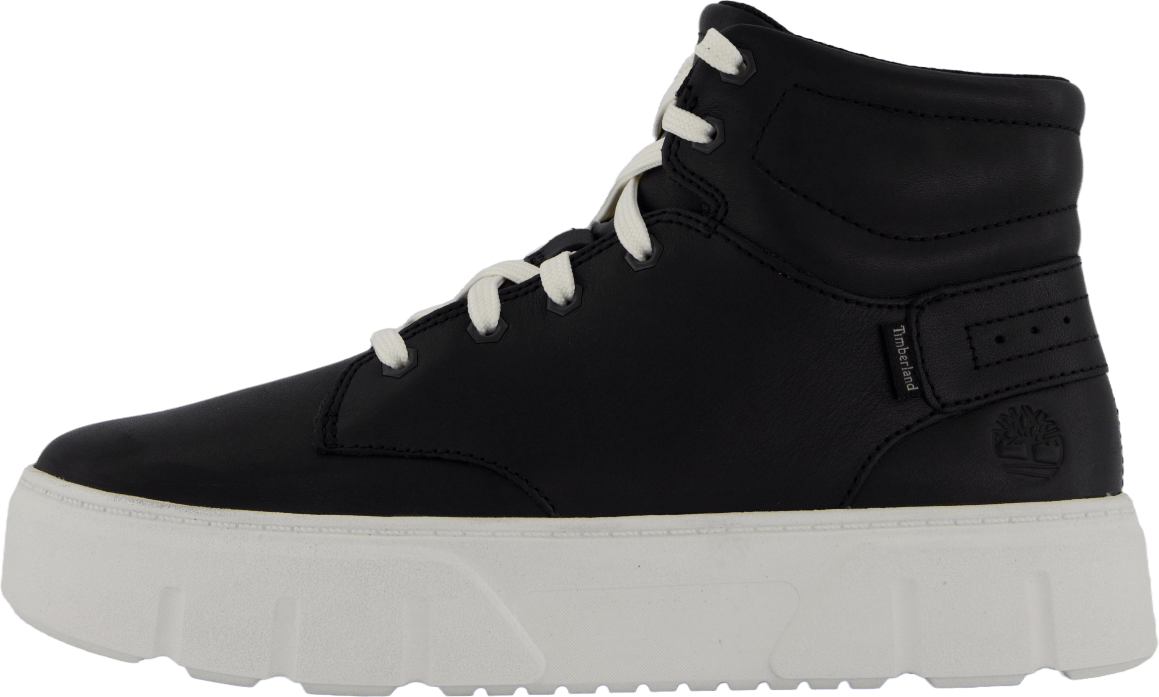 High Top Lace Up Sneaker Blk Full Grain