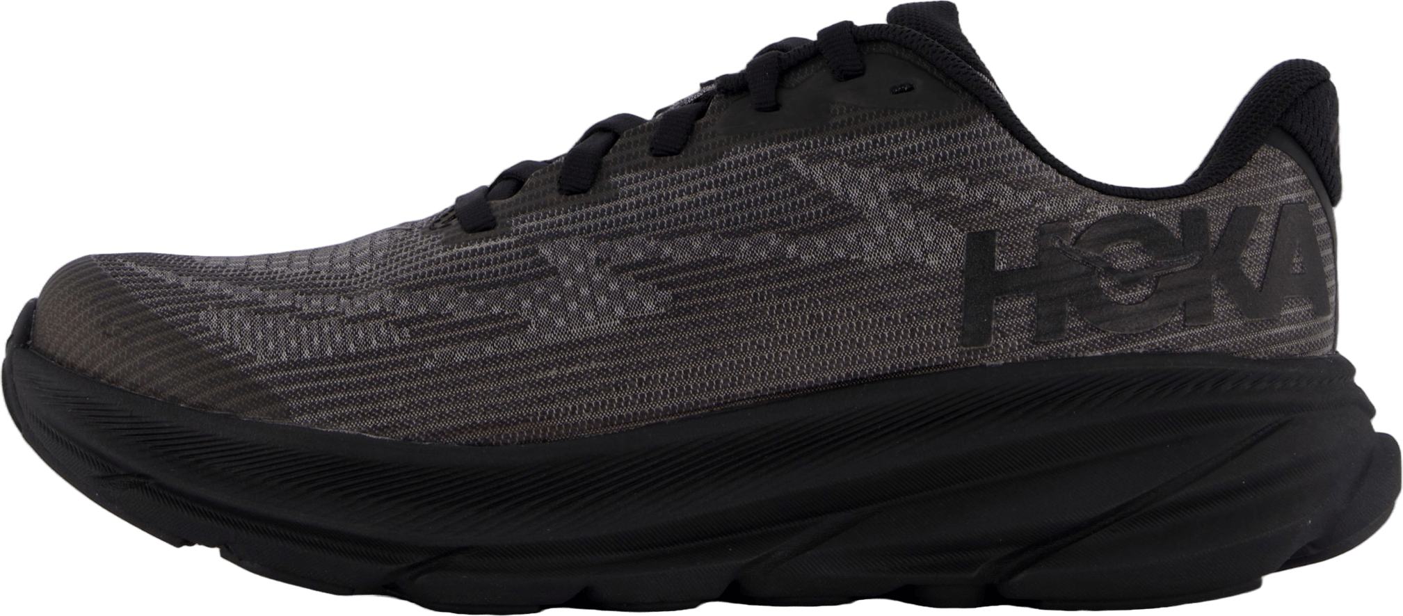 Y Clifton 9 Youth Black / Carbon Black, Unisex, Schoenen, Hardloopschoenen, Rennen, Zwart, 6