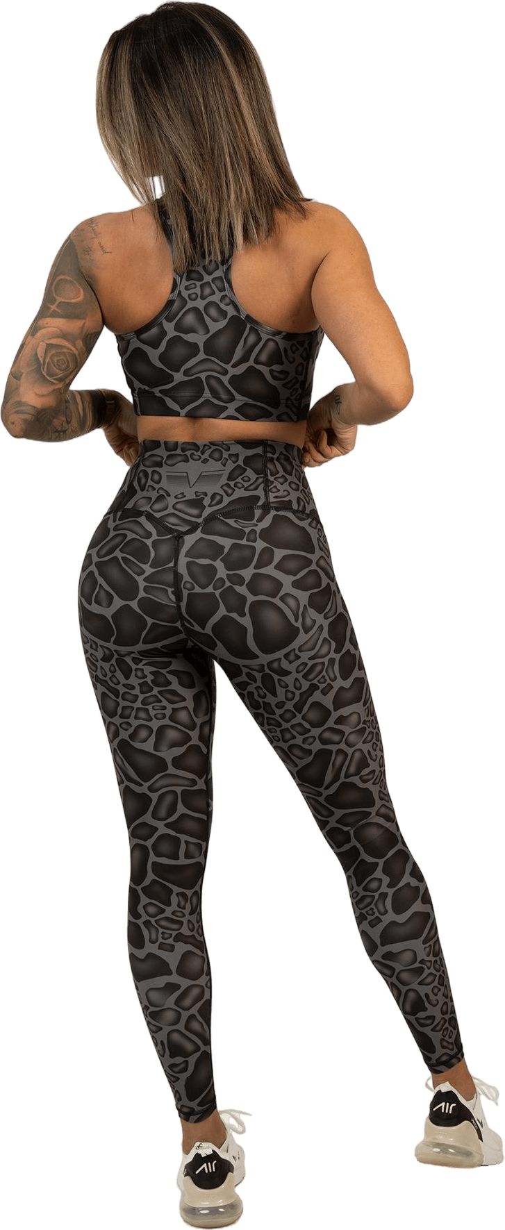 Giraffe Black Sports Bra Dark Grey - Bild 3