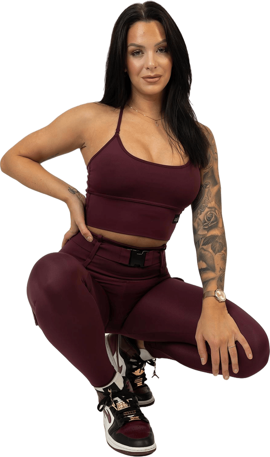 Cargo Top Burgundy Dark Red - Bild 2