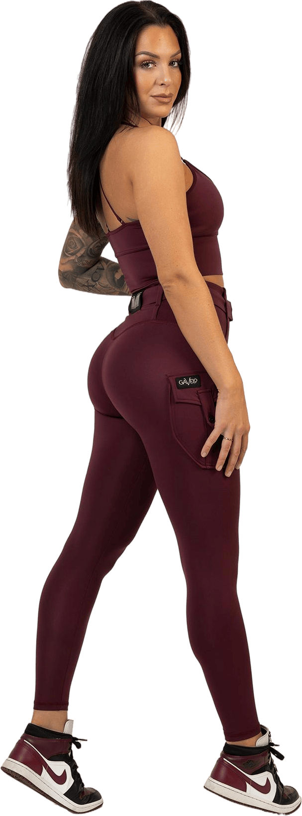 Cargo Top Burgundy Dark Red - Bild 3