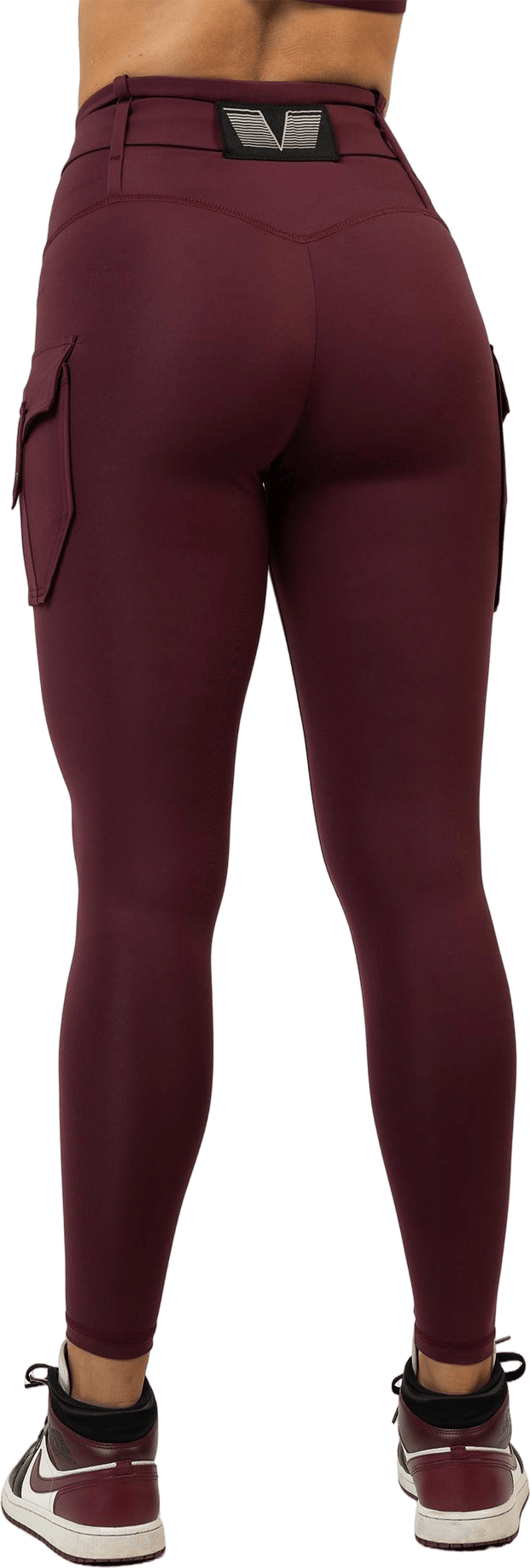 Cargo Burgundy Leggings Dark Red - Bild 3