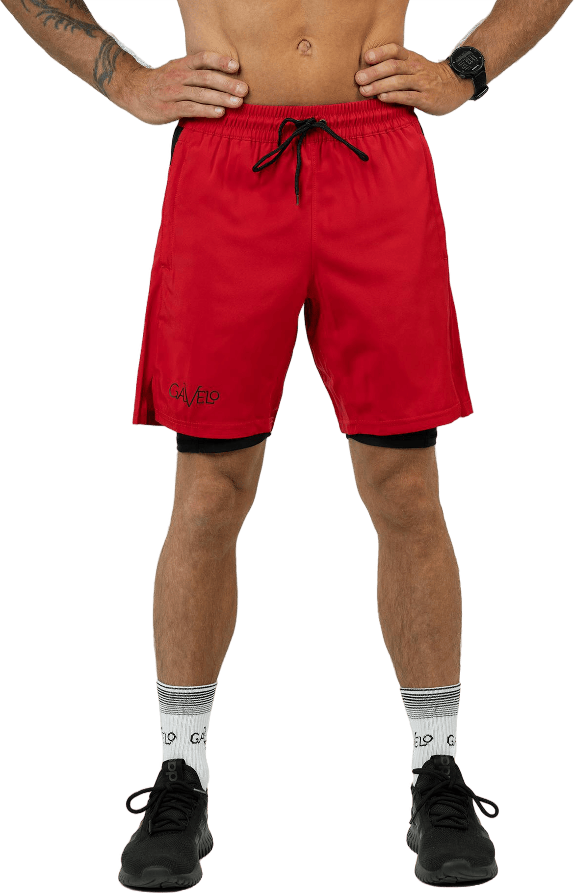 Performance Shorts Basic Red, Male, Apparels, Shorts, Workout, Red, L