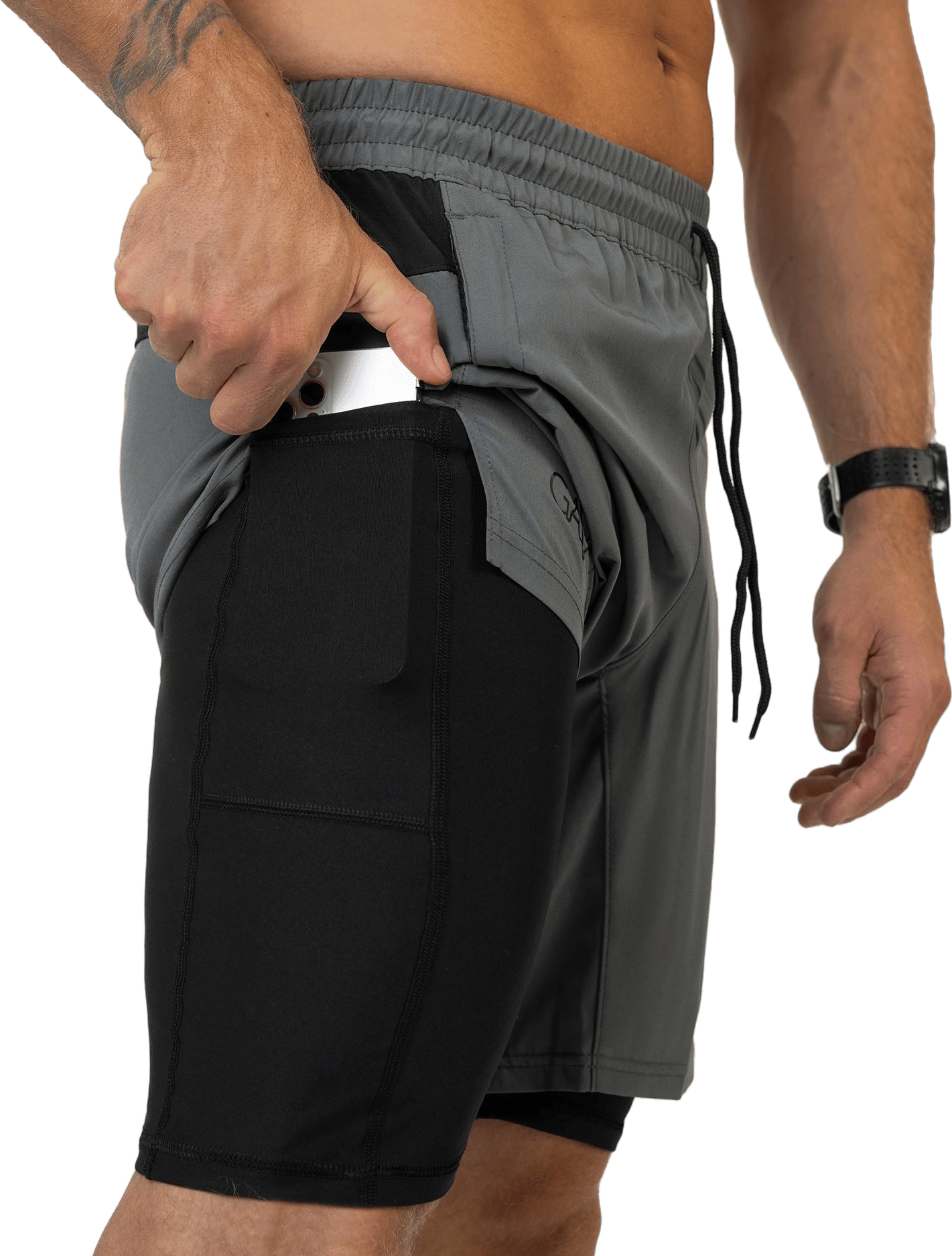 Performance Shorts Basic Grey - Bild 4