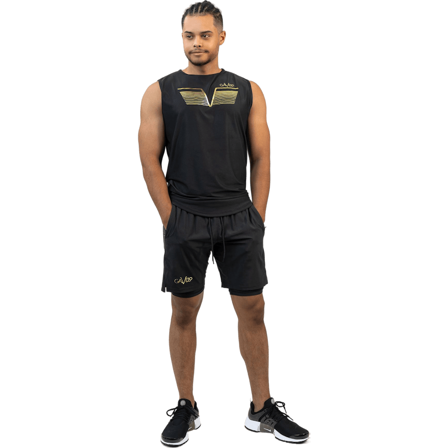 Performance Shorts Black&gold