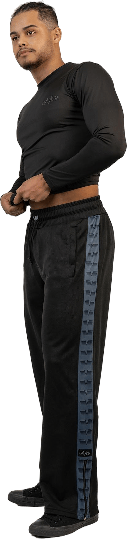 Flexforge Mesh Pro Pants Black/light Blue, Male, Abbigliamento, Pantaloni, Allenamento, Nero, L