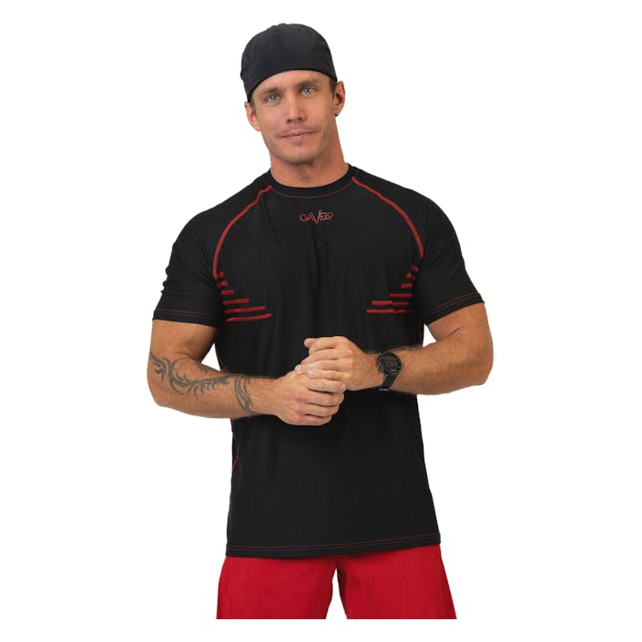 Performance Redline Black, Male, Odzież, Podkoszulek, Trening, Czarny, M