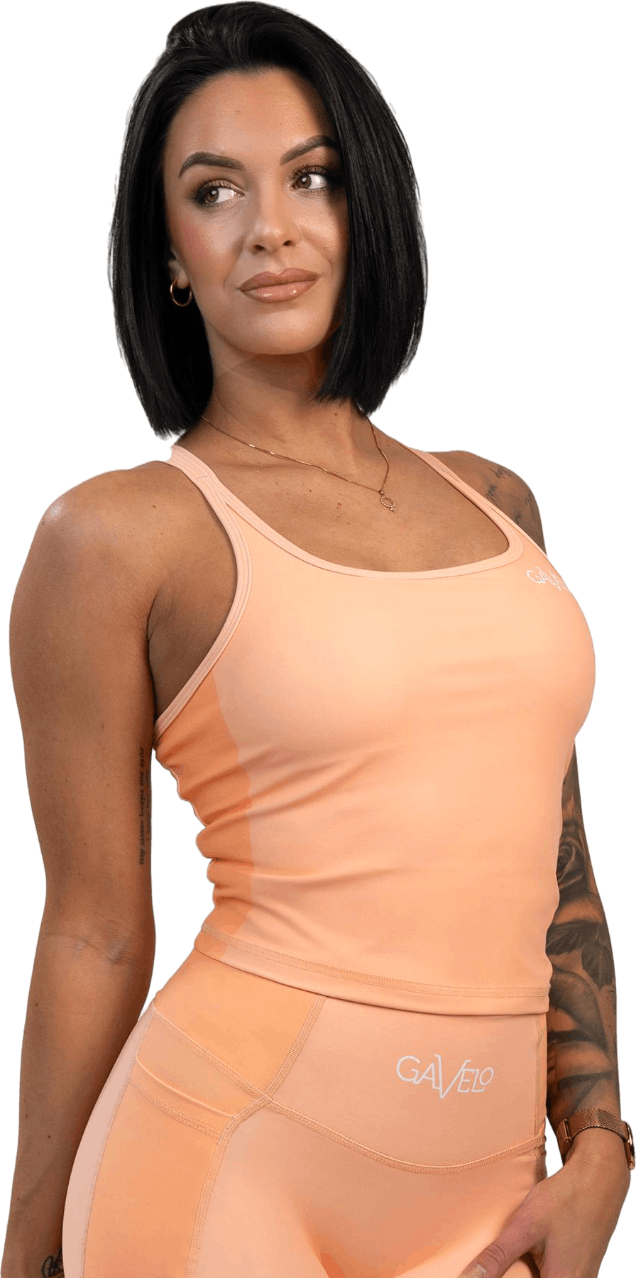 Pastel Paradise Tank Top Peach, Female, Kläder, Tops, Träning, XL