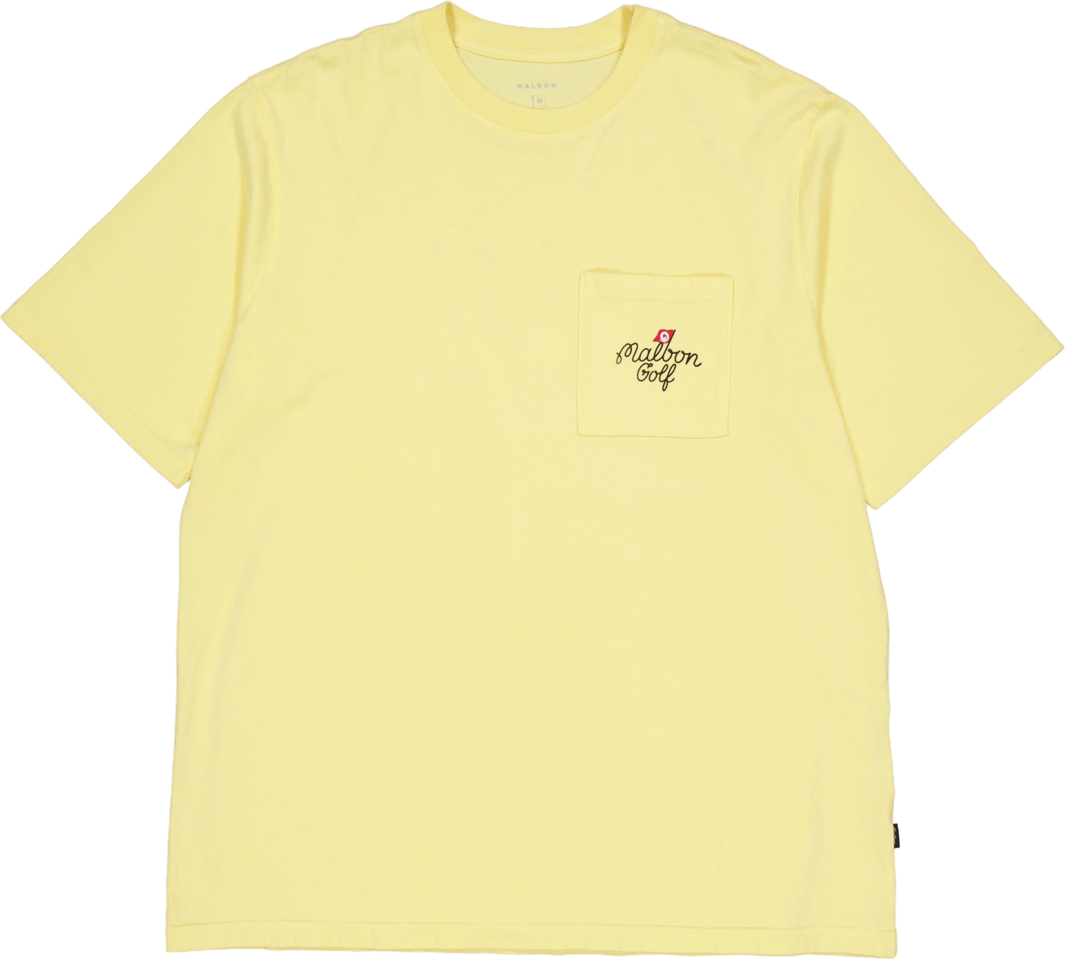 Founder Ss Pocket Tee Pale Yellow, Male, Kleding, Tops, Golf, Geel, L