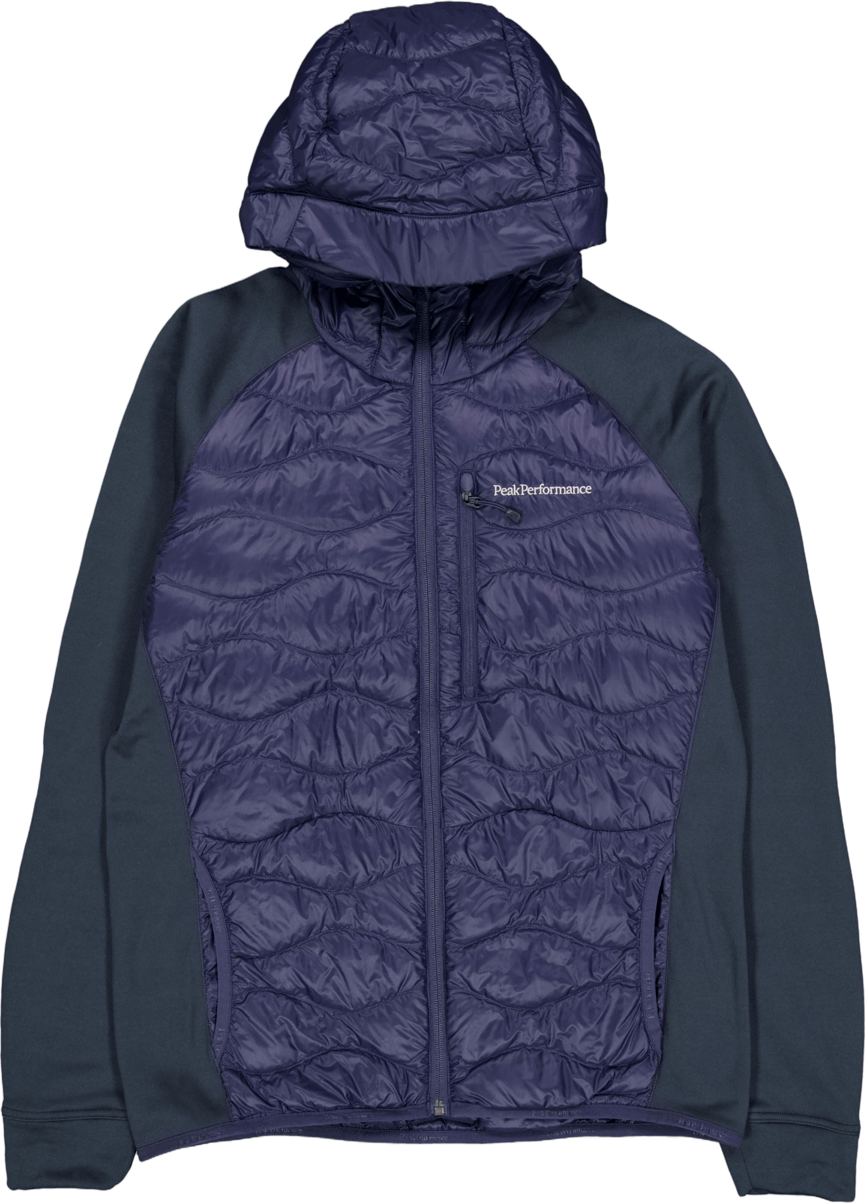 M Helium Down Hybrid Hood Blue Shadow