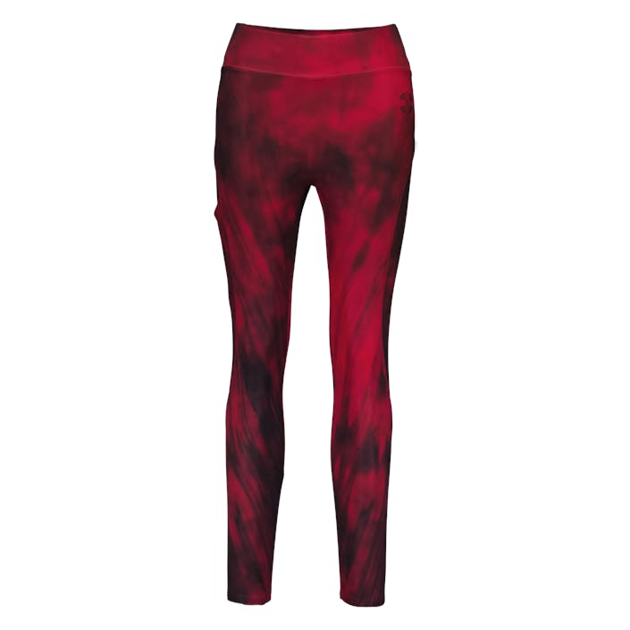 High Waist Leggings Chili Red Grunge Melange, Female, Bekleidung, Leggings, Trainieren, Rot, M