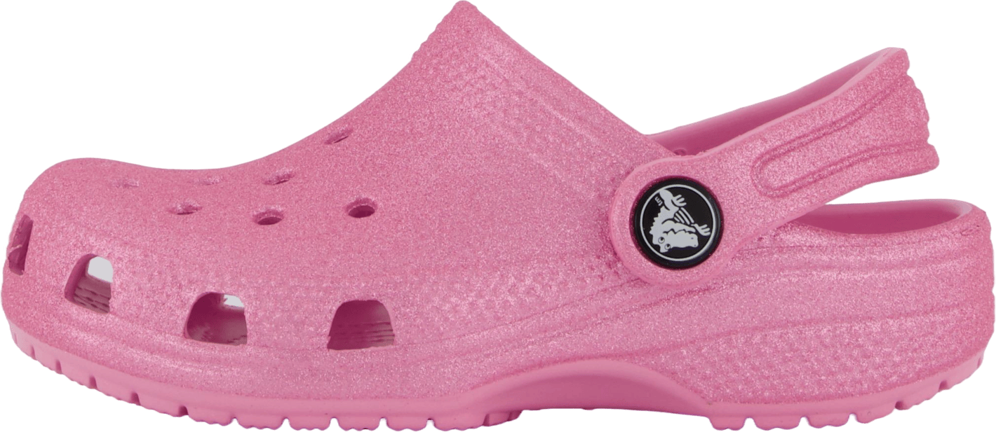 Classic Glitter Clog T Pink Tweed Glitter