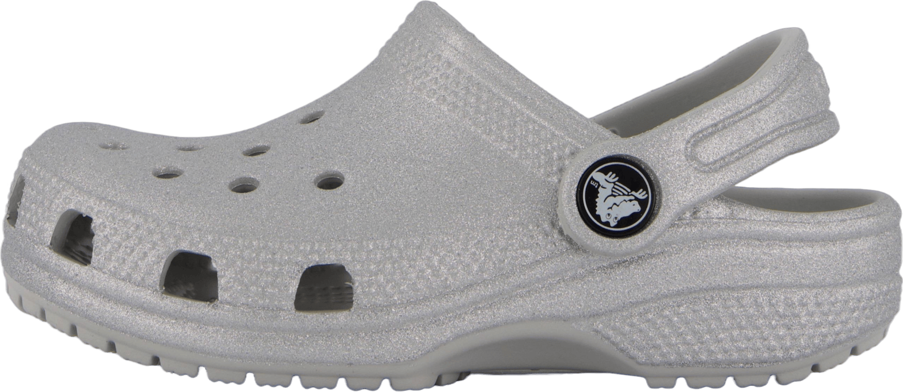 Classic Glitter Clog T Silver Glitter