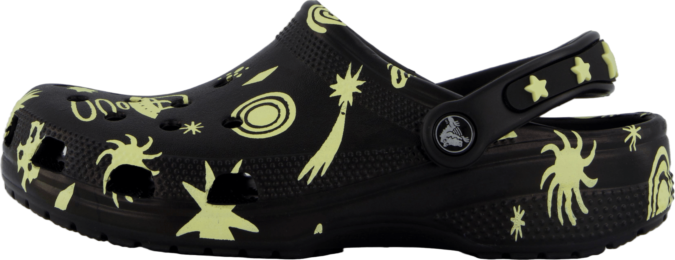 Classic Glow Space Clog K Black, Unisex, Shoes, Sandals and Slippers, sandals, Black/Multi color, EU 29/30