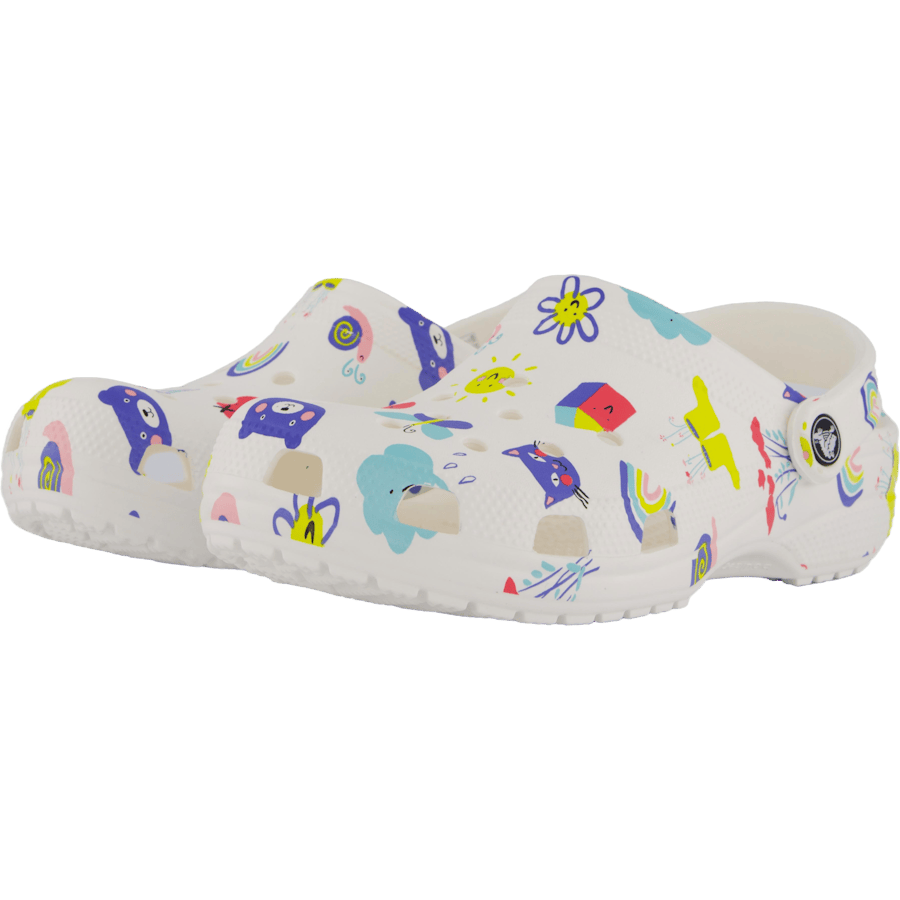 Classic Doodle Print Clog K White/multi - Bild 2