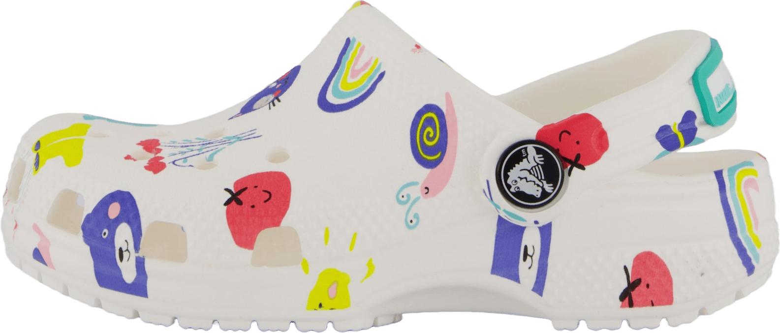 Classic Doodle Print Clog T White/multi