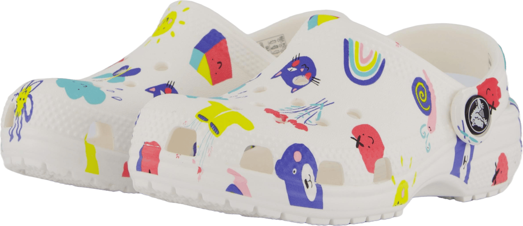Classic Doodle Print Clog T White/multi - Bild 2