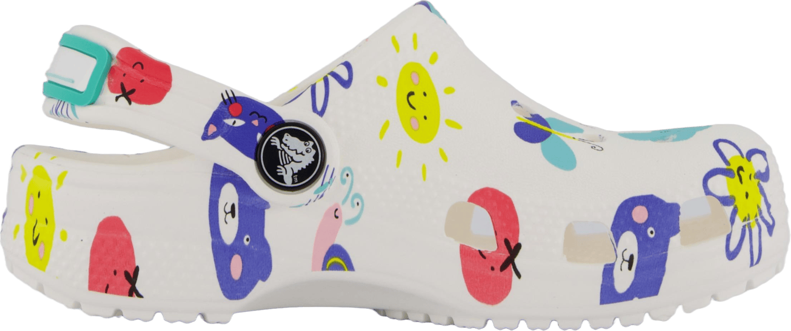 Classic Doodle Print Clog T White/multi - Bild 3