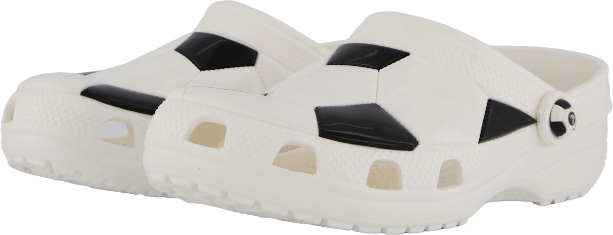 Classic Soccer Ball Clog K White/black