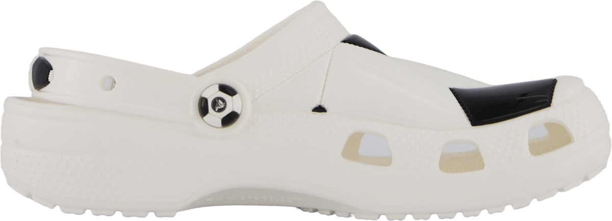 Classic Soccer Ball Clog K White/black