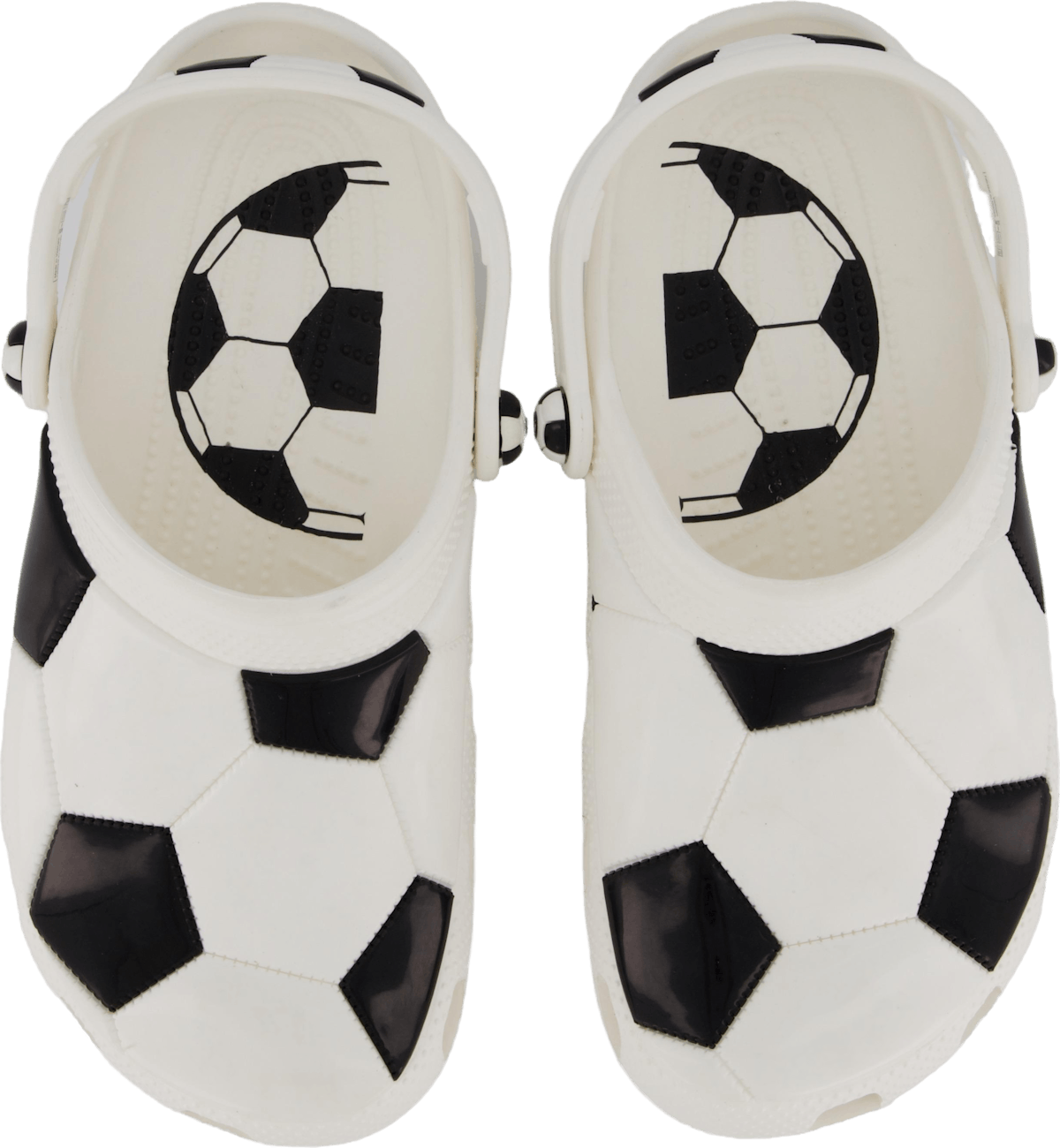 Classic Soccer Ball Clog K White/black