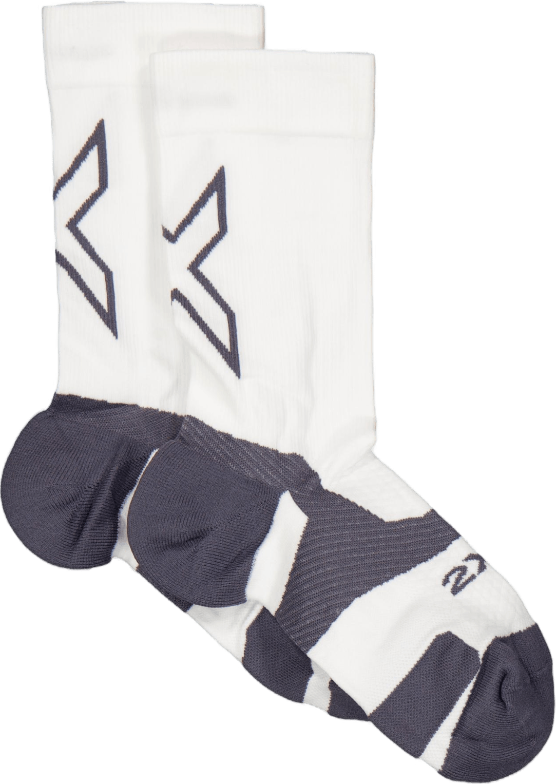 Vectr Light Cushion Crew Sock White/grey, Unisex, Klær, Sokker, Trening, Hvit/Grå, L