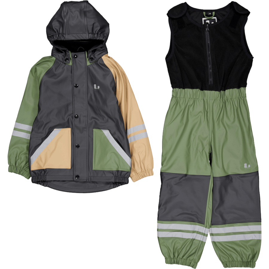 Fagerhult Rain Set, Fleece Anth/green
