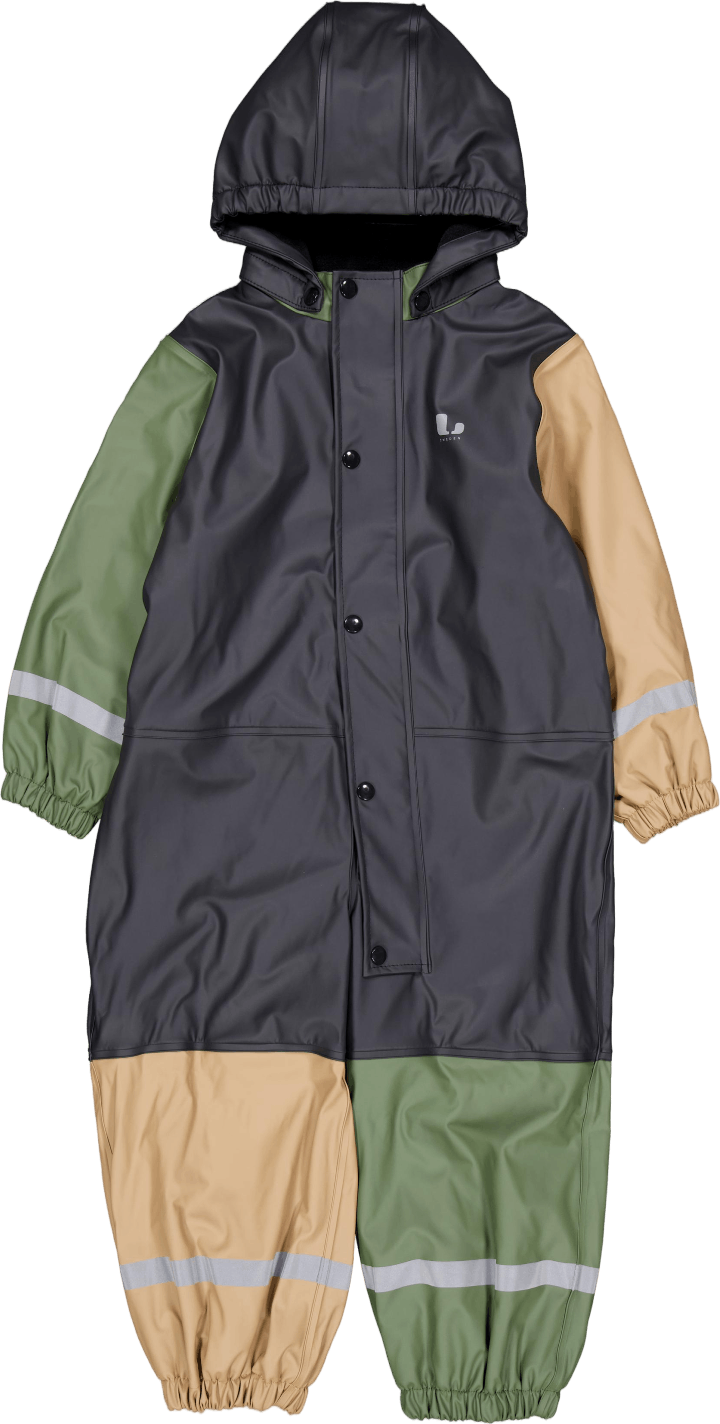 Fagerhult Rain Baby Overall, F Anth/green, Unisex, Kleding, Tracksuits en overalls, Groen, 104