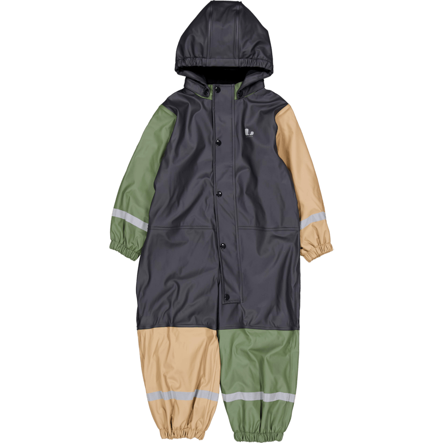 Fagerhult Rain Baby Overall, F Anth/green